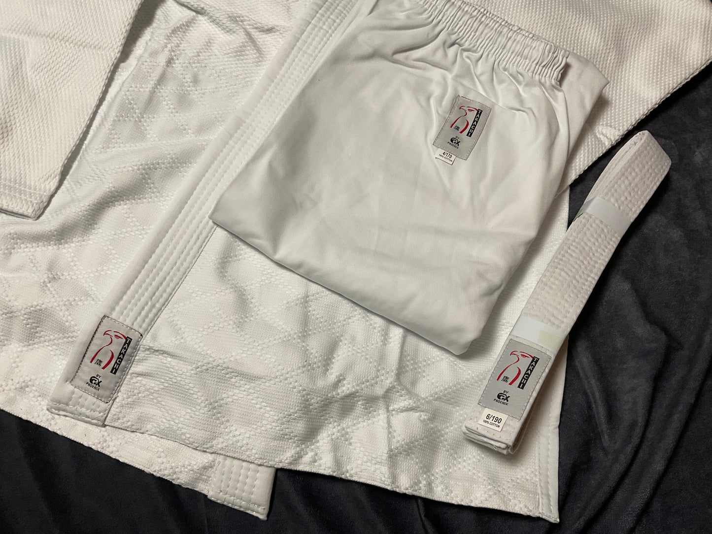 Hose und Gürtel des Judo und Aikido Anzugs