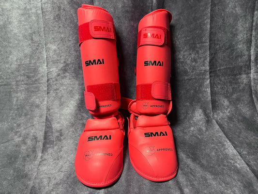 SMAI Schienbein- und Spannschutz in Rot