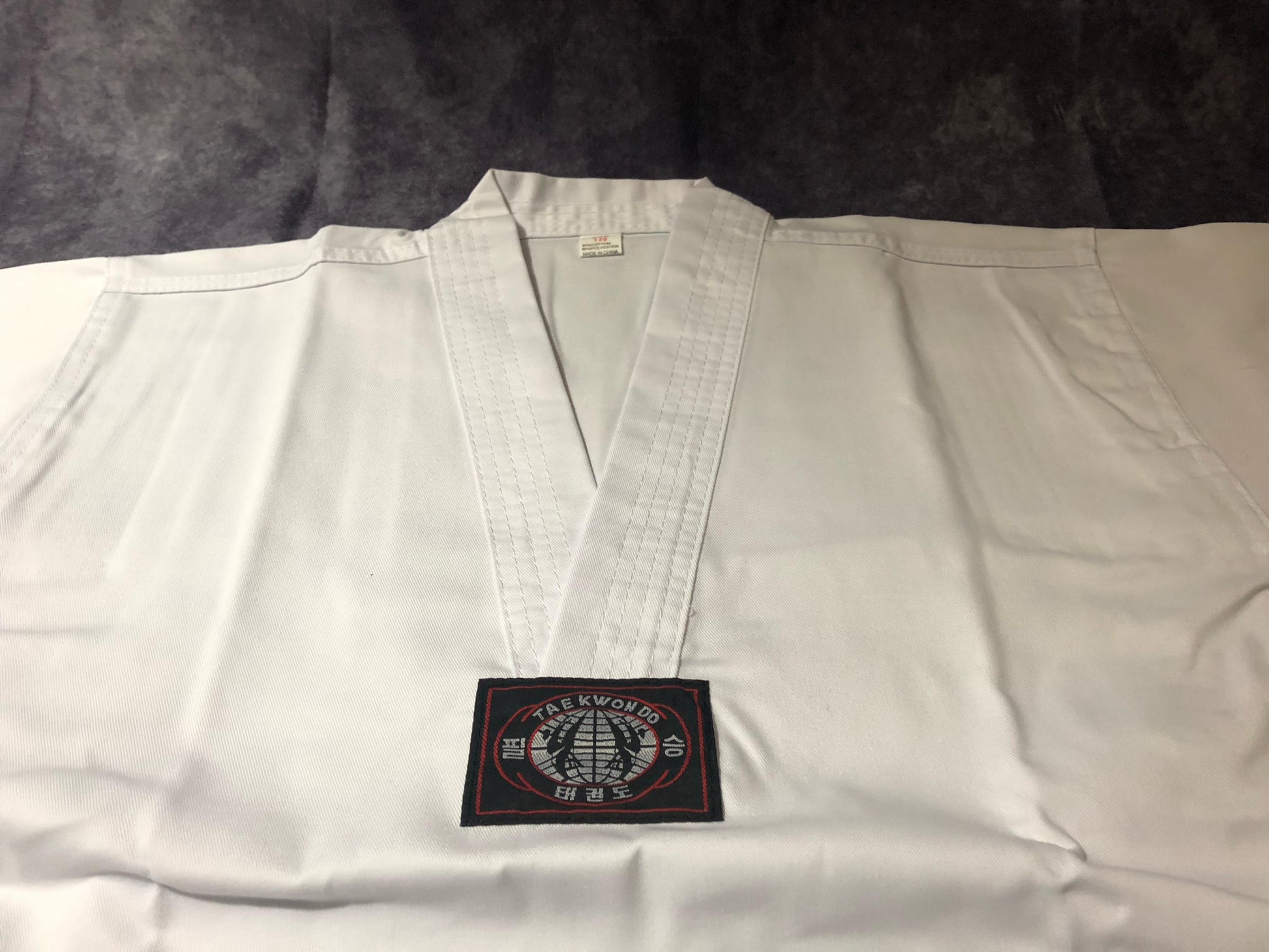Kragendetails vom Taekwon Do Anzug
