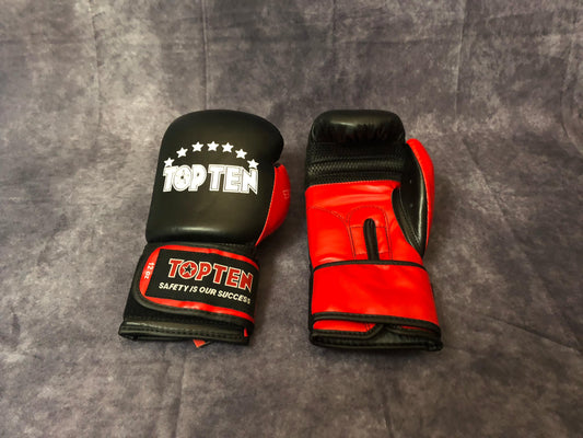 Boxhandschuhe - TOP TEN - Rot Schwarz