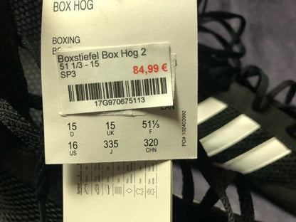 🔥 Sonderpreis: Adidas Box Hog 2 Boxschuh – Nur in Größe 51 1/3! 🔥